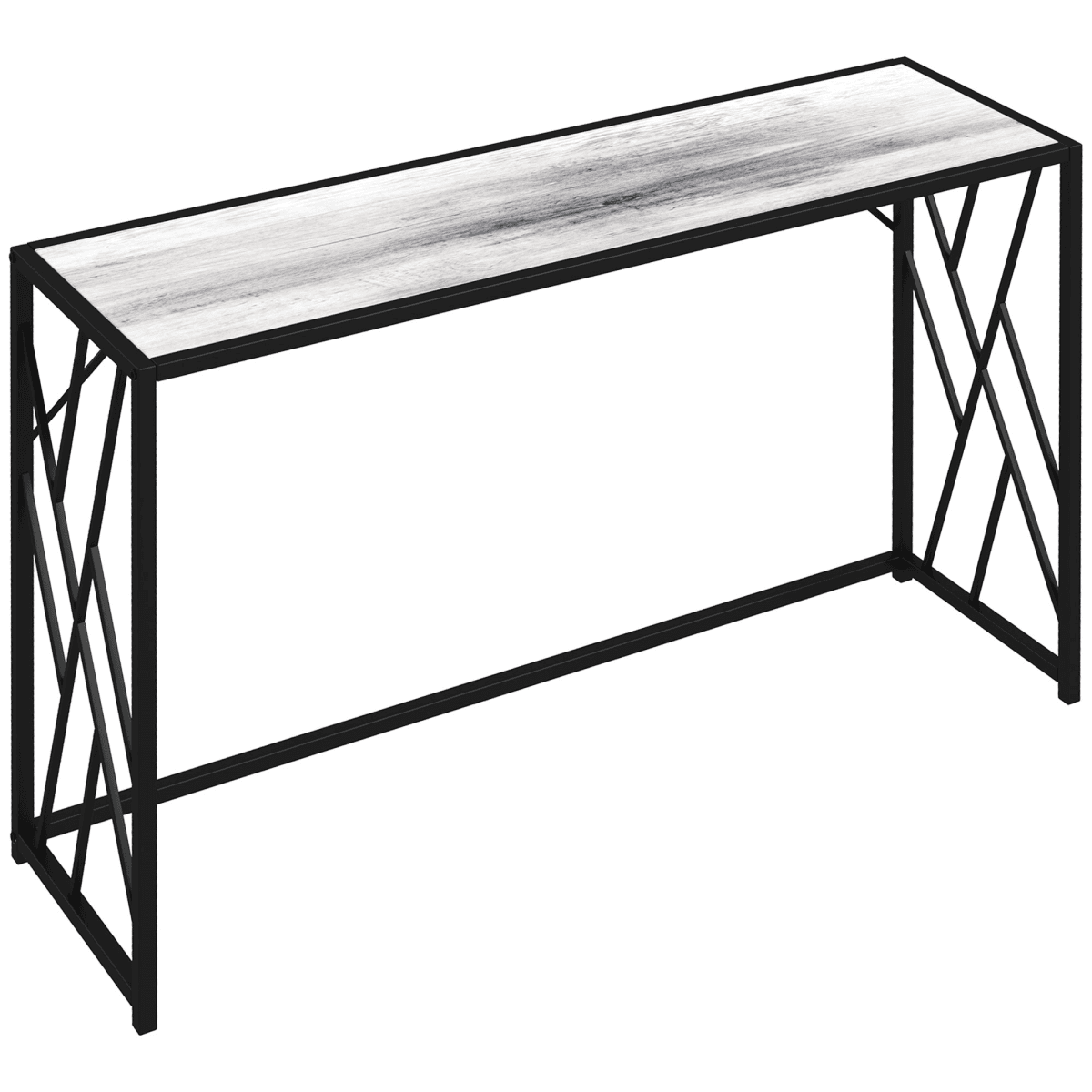 Vintage Sofa Table, Metal Frame Console Table for Hallway Living Room